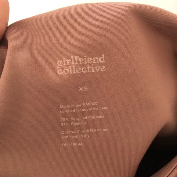 Girlfriend Collective Rose Pink Compression Leggings XS - Picture 4 of 9